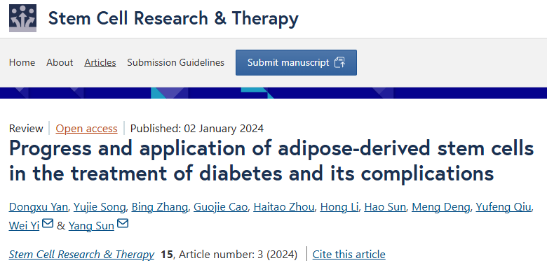 脂肪干细胞治疗糖尿病及其并发症中的进展及应用 2 脂肪干细胞治疗糖尿病及其并发症中的进展及应用