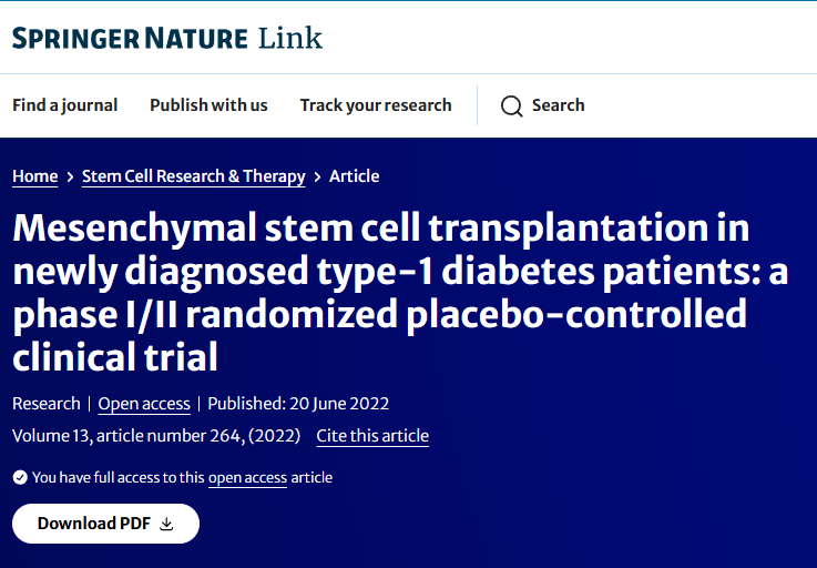 间充质干细胞/基质细胞治疗糖尿病中的应用:实验和临床展望 4 ScreenShot 2025 11 25 181311 711