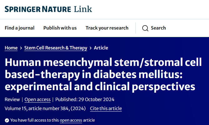 间充质干细胞/基质细胞治疗糖尿病中的应用:实验和临床展望 2 ScreenShot 2025 11 25 182556 056