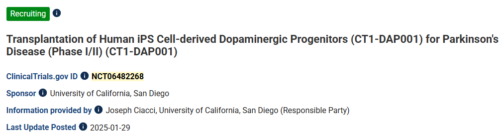 16项临床试验揭示胚胎与诱导多能干细胞治疗帕金森病的前景:多巴胺细胞疗法正推进 18 ScreenShot 2025 12 18 113538 928