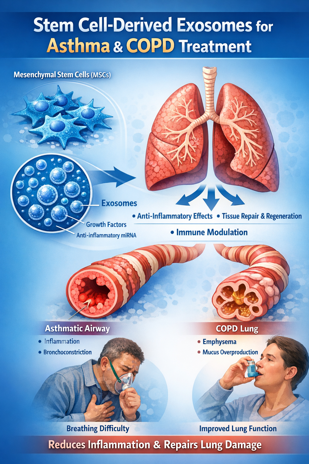 每周一次、五周见效，首例干细胞雾化外泌体治疗哮喘/慢阻肺的临床研究获成功